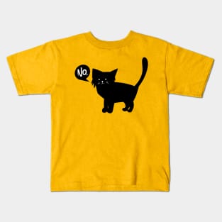 Black Cat Says No Kids T-Shirt
